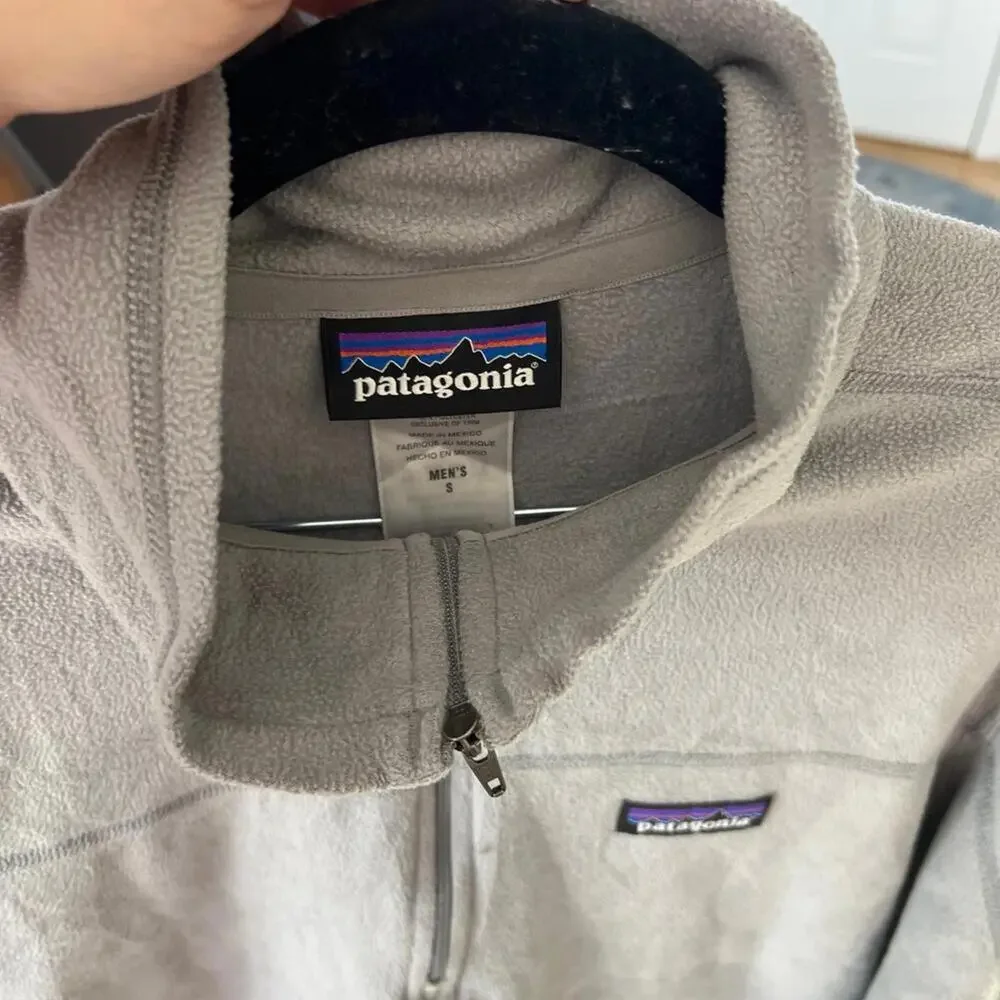 Patagonia men’s‎ fleece pullover grey medium